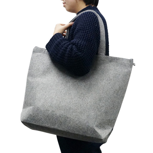 ジーナス・フェルトファスナー付船底バッグ [ML]|名入れバッグ製作専門