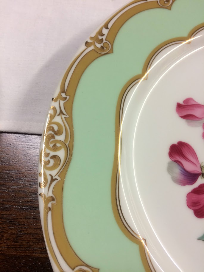 Winterthur Adaptation Dessert Plates, French Style Plates, Floral