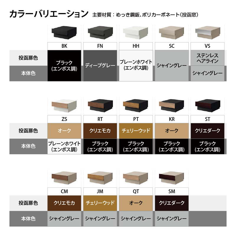 郵便ポスト LIXIL エクスポストKN 錠なし クリエモカ+ブラック