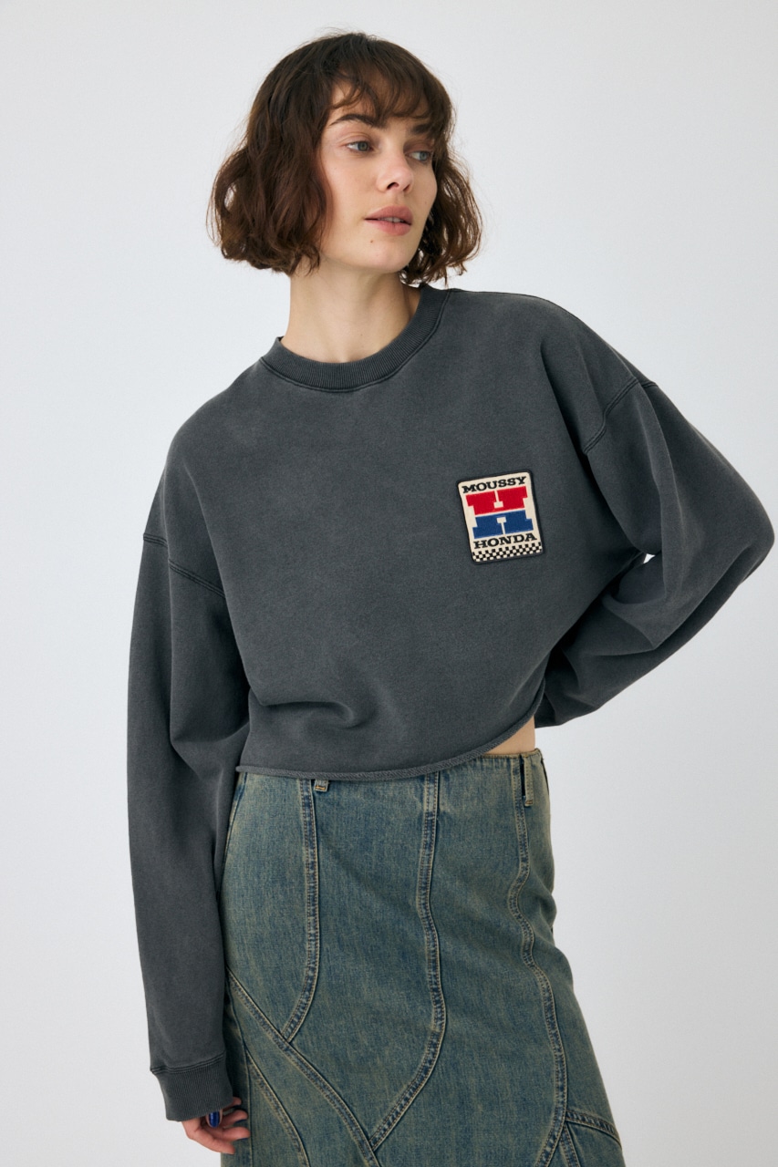 MOUSSY | HONDA CROPPED プルオーバー (スウェット・パーカー ) |SHEL