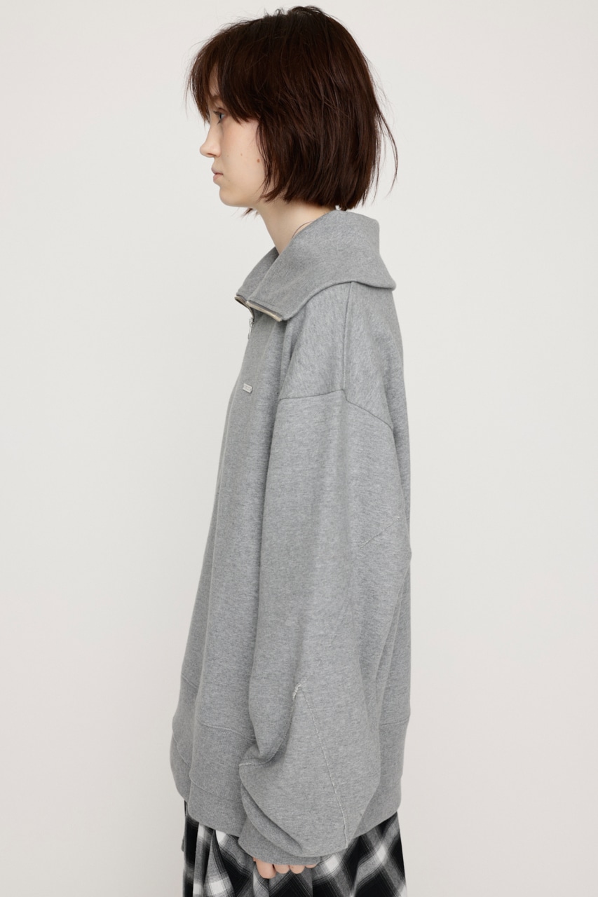SLY | HALF ZIP LOGO OVER トップス (Tシャツ・カットソー(長袖