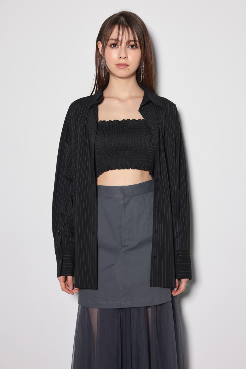 rienda | シャーリングベアセットシャツ (シャツ・ブラウス ) |SHEL