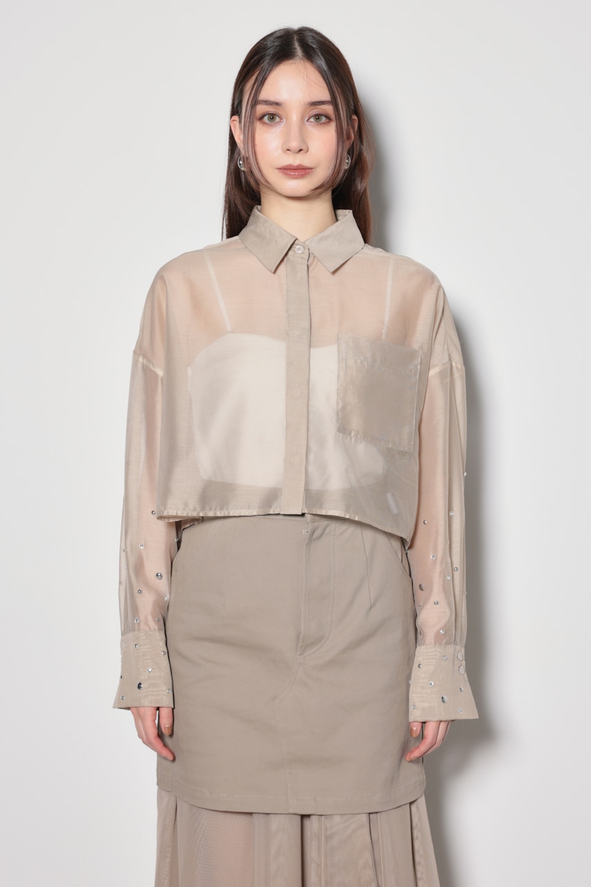 rienda | ビジュースリーヴシアーシャツ (シャツ・ブラウス ) |SHEL