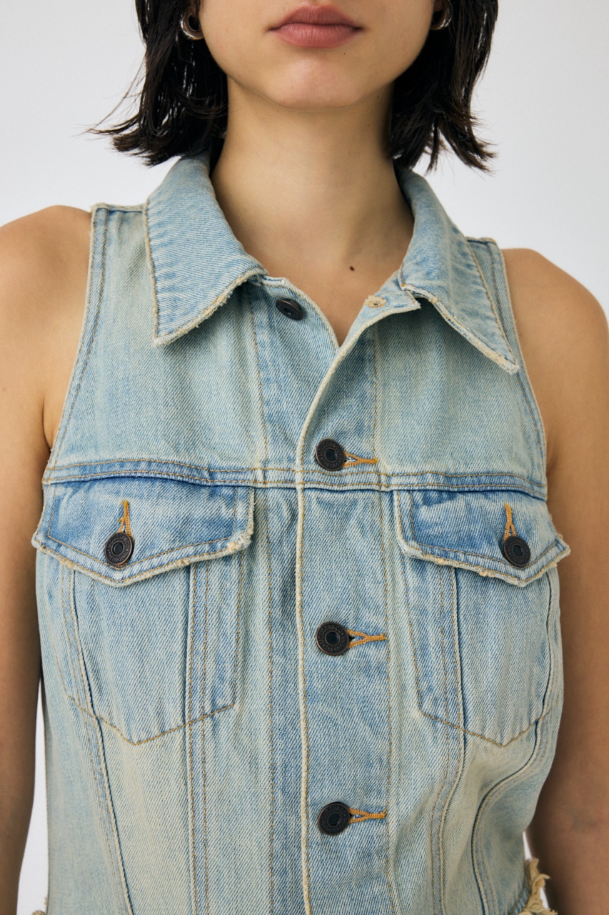 MOUSSY | SLEEVELESS REMAKE ジャンプスーツ (オールインワン ) |SHEL