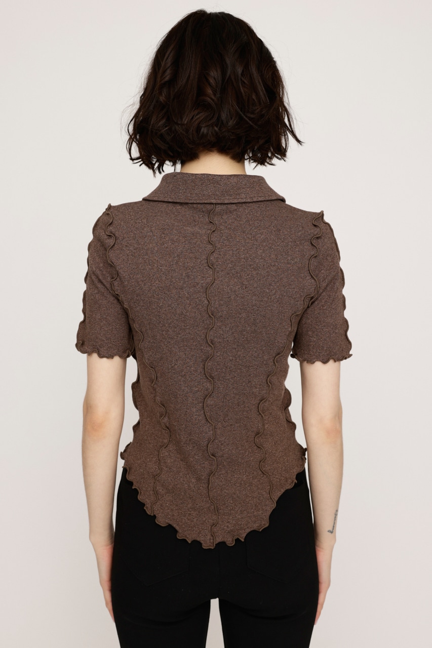 SLY | FRONT ZIP LINKING トップス (Tシャツ・カットソー(半袖