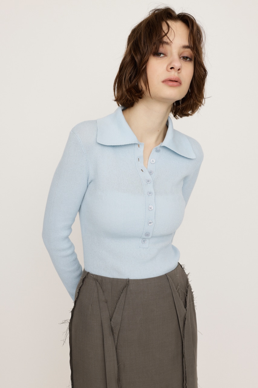 SLY | COLLARED BODYSUIT (ニット ) |SHEL'TTER WEBSTORE