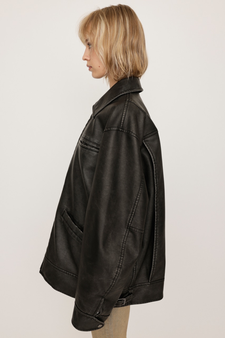 SLY | VINTAGE BOXY F／LEATHER ジャケット (ジャケット ) |SHEL'TTER