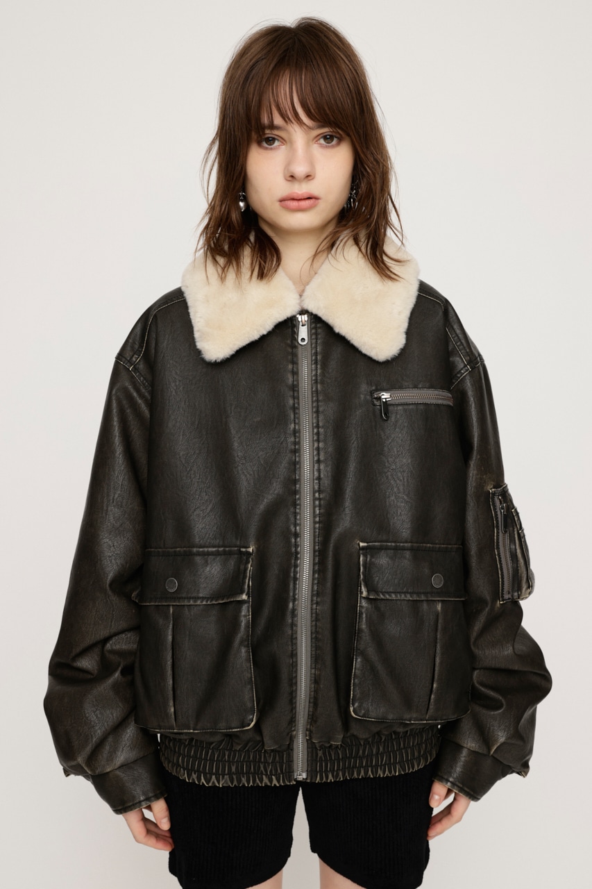SLY | VINTAGE F／LEATHER S／ブルゾン (ブルゾン ) |SHEL'TTER WEBSTORE