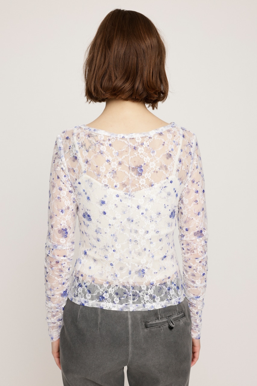 SLY | FLOWER LACE トップス (Tシャツ・カットソー(長袖) ) |SHEL'TTER