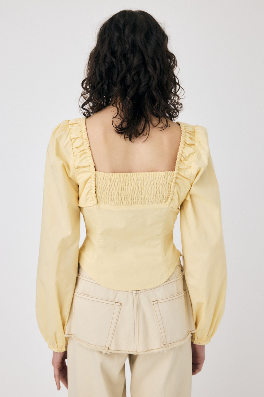 MOUSSY | PUFF SLEEVE CORSET FIT ブラウス (シャツ・ブラウス ) |SHEL