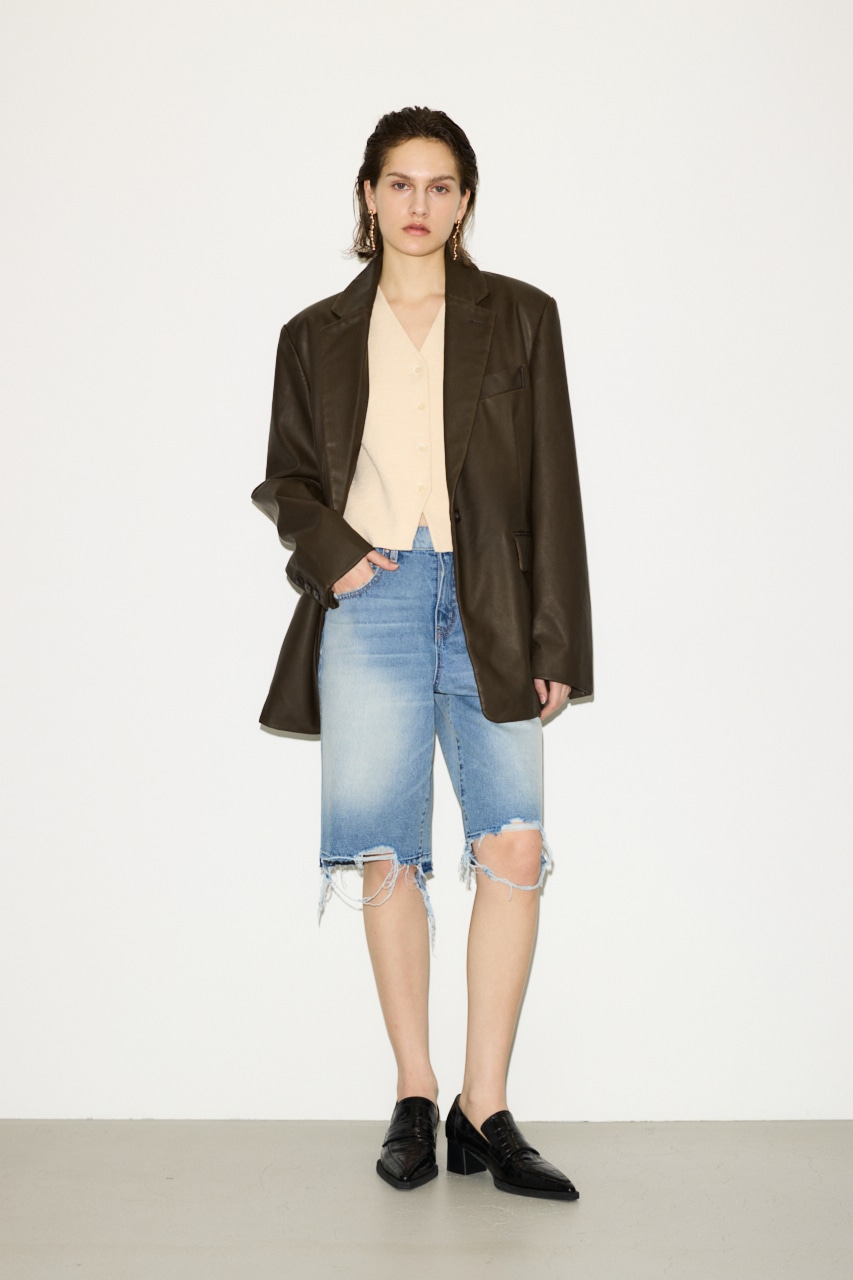 THROW by SLY | 【THROW】F／LEATHER BOXY ジャケット (ジャケット