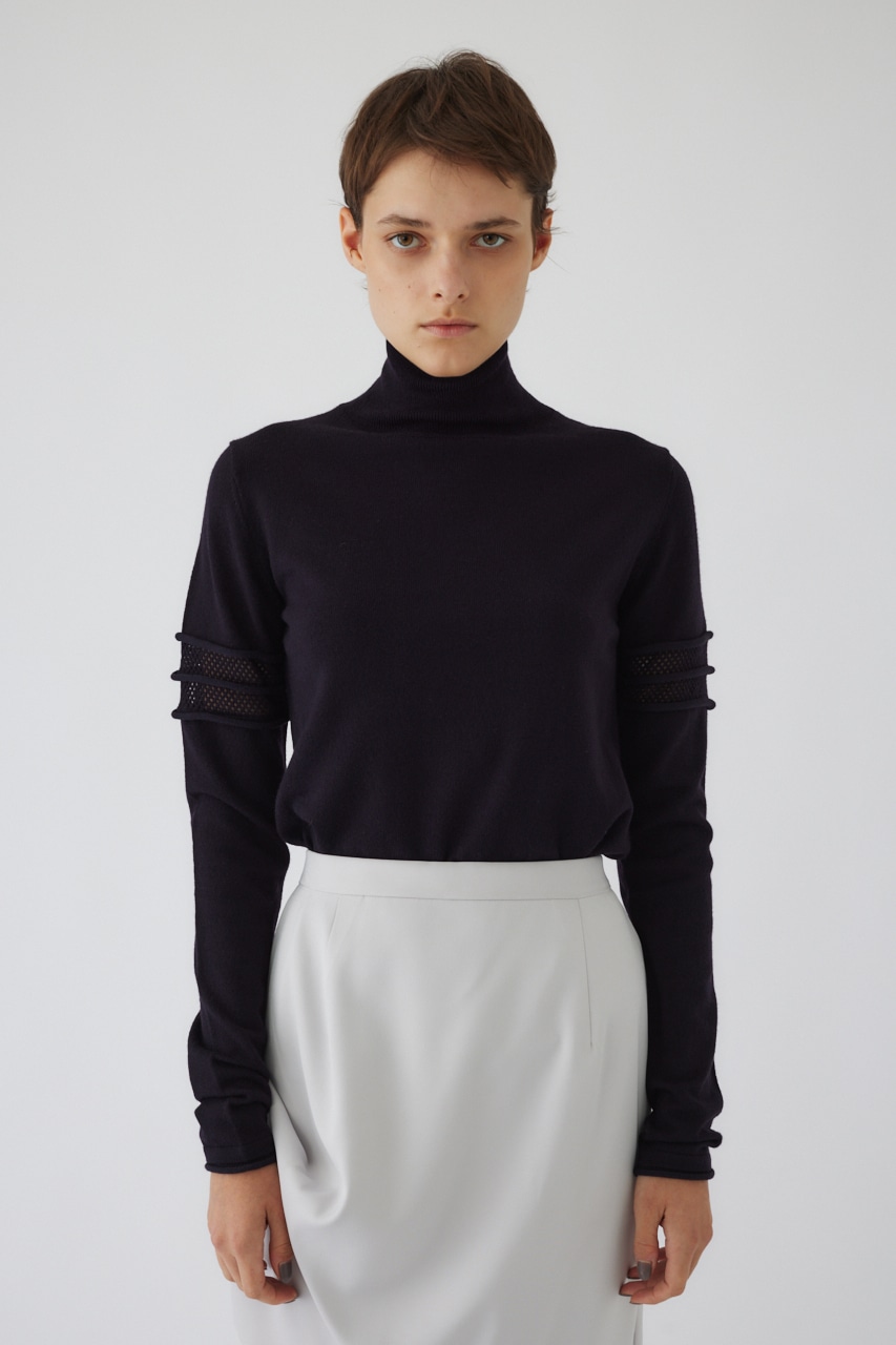 RIM.ARK | Turtleneck tight knit tops (KNITWEAR ) |RIM.ARK ONLINE STORE