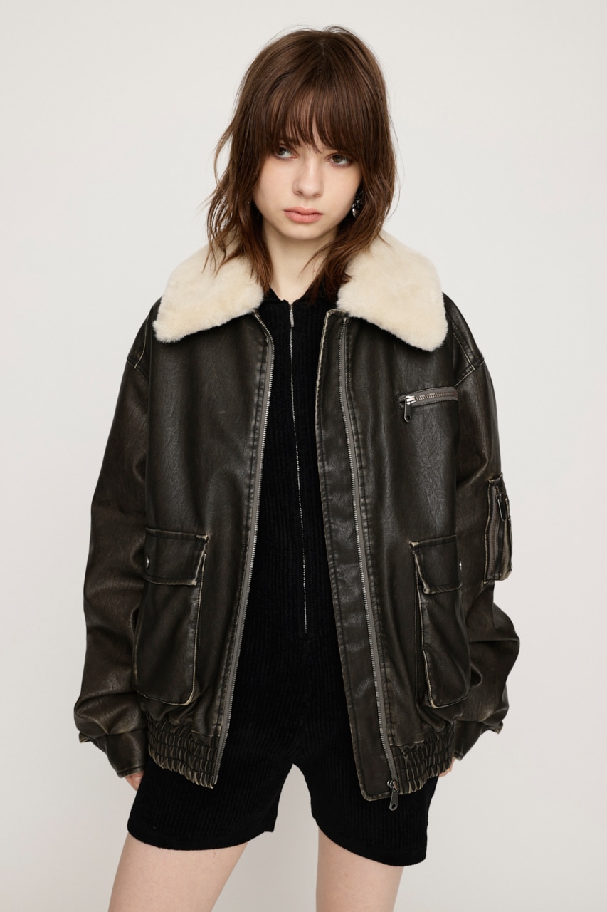 SLY | VINTAGE F／LEATHER S／ブルゾン (ブルゾン ) |SHEL'TTER WEBSTORE
