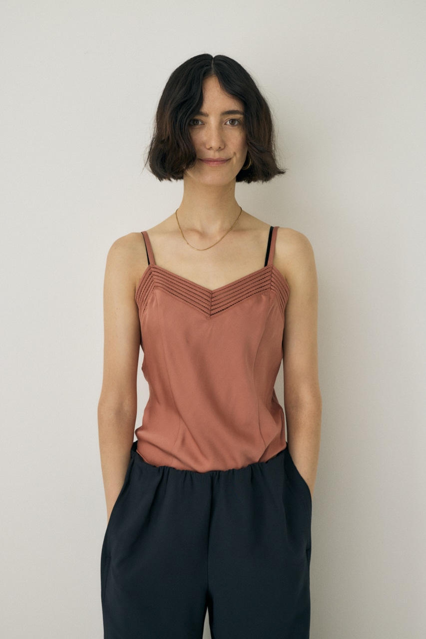 M_ | サテンキャミソール リサイクルポリエステル×レーヨン素材