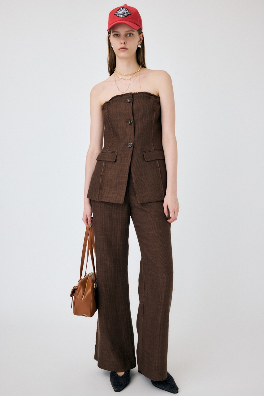 MOUSSY | TAILORED BARE TOP オールインワン (オールインワン ) |SHEL