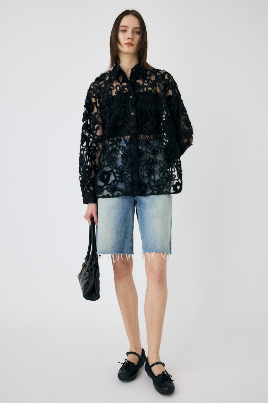 MOUSSY | RIBBON TULLE シャツ (シャツ・ブラウス ) |SHEL'TTER WEBSTORE