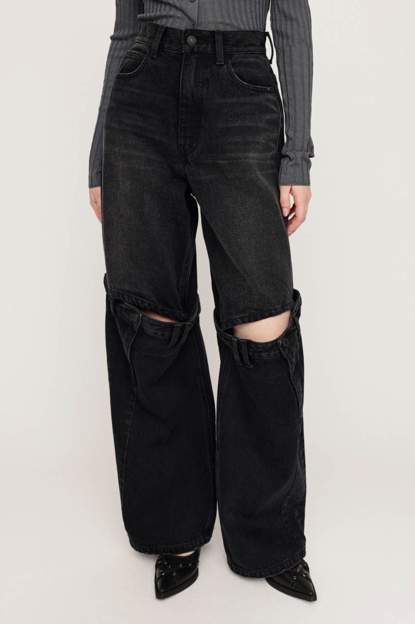 SLY | J／W KNEE DENIM PT-E (ストレート ) |SHEL'TTER WEBSTORE
