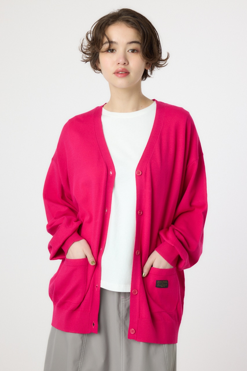 RODEO CROWNS WIDE BOWL | スクリプト LOGO ニットカーディガン