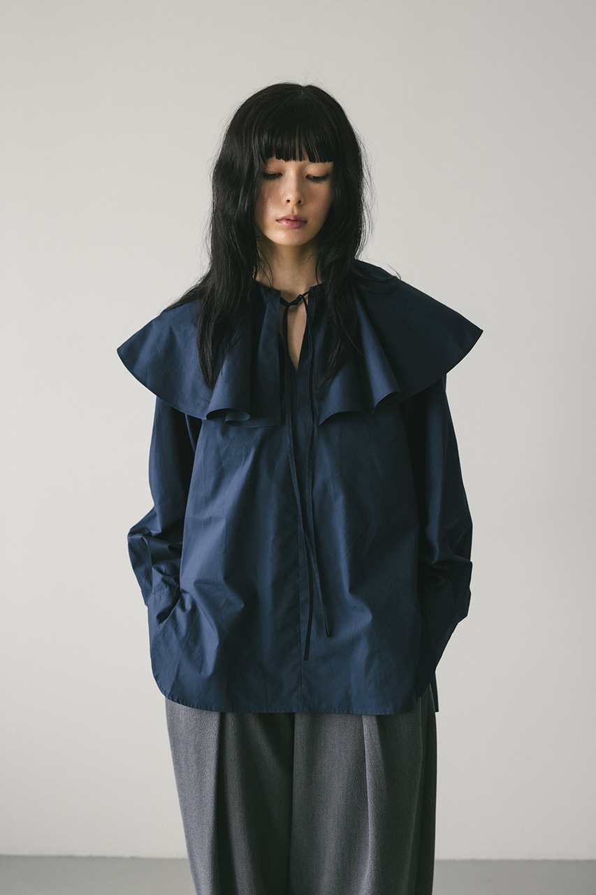 STYLEMIXER | ラッフルカラーブラウス (シャツ・ブラウス ) |SHEL'TTER