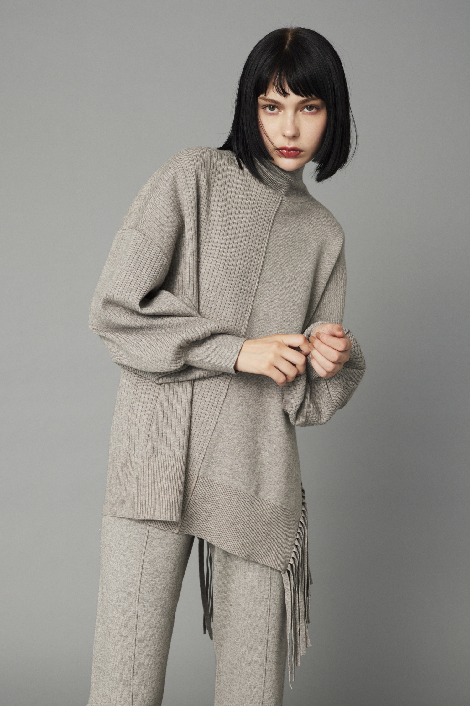 HeRIN.CYE | Fringe knit tops (ニット ) |SHEL'TTER WEBSTORE