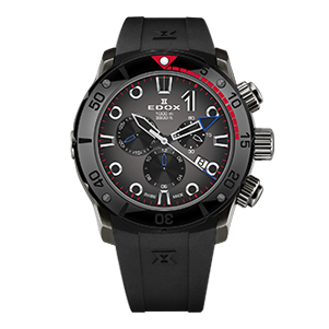 EDOX公式 l クロノオフショア1 オールブラック日本限定モデル