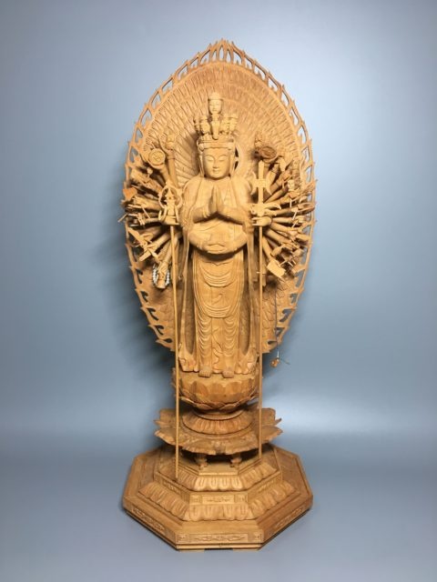 千手観音像 木彫 買取参考価格 ｜骨董品買取 栄楽堂