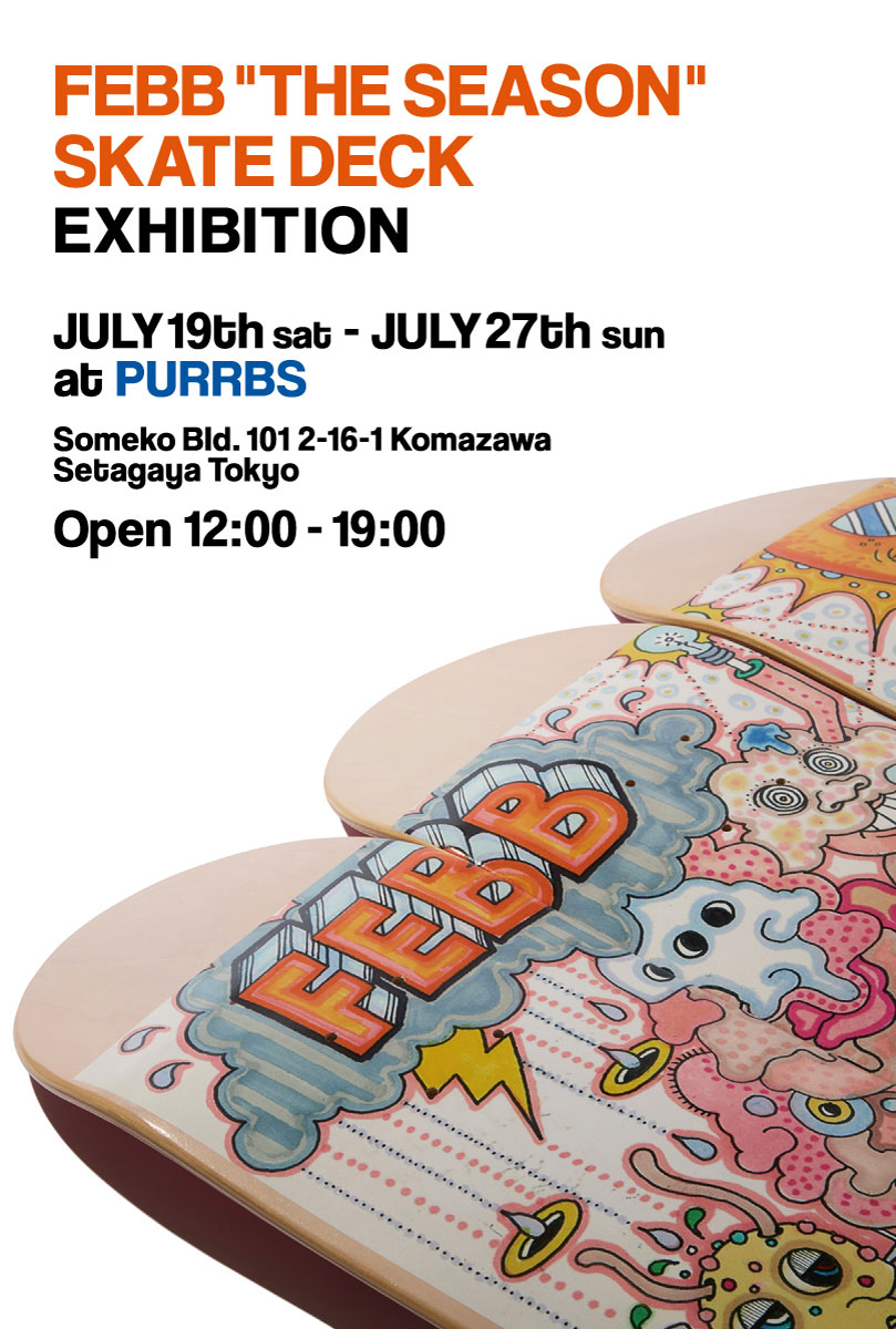 FEBB ──『THE SEASON』のアートワークを用いたスケートデッキ