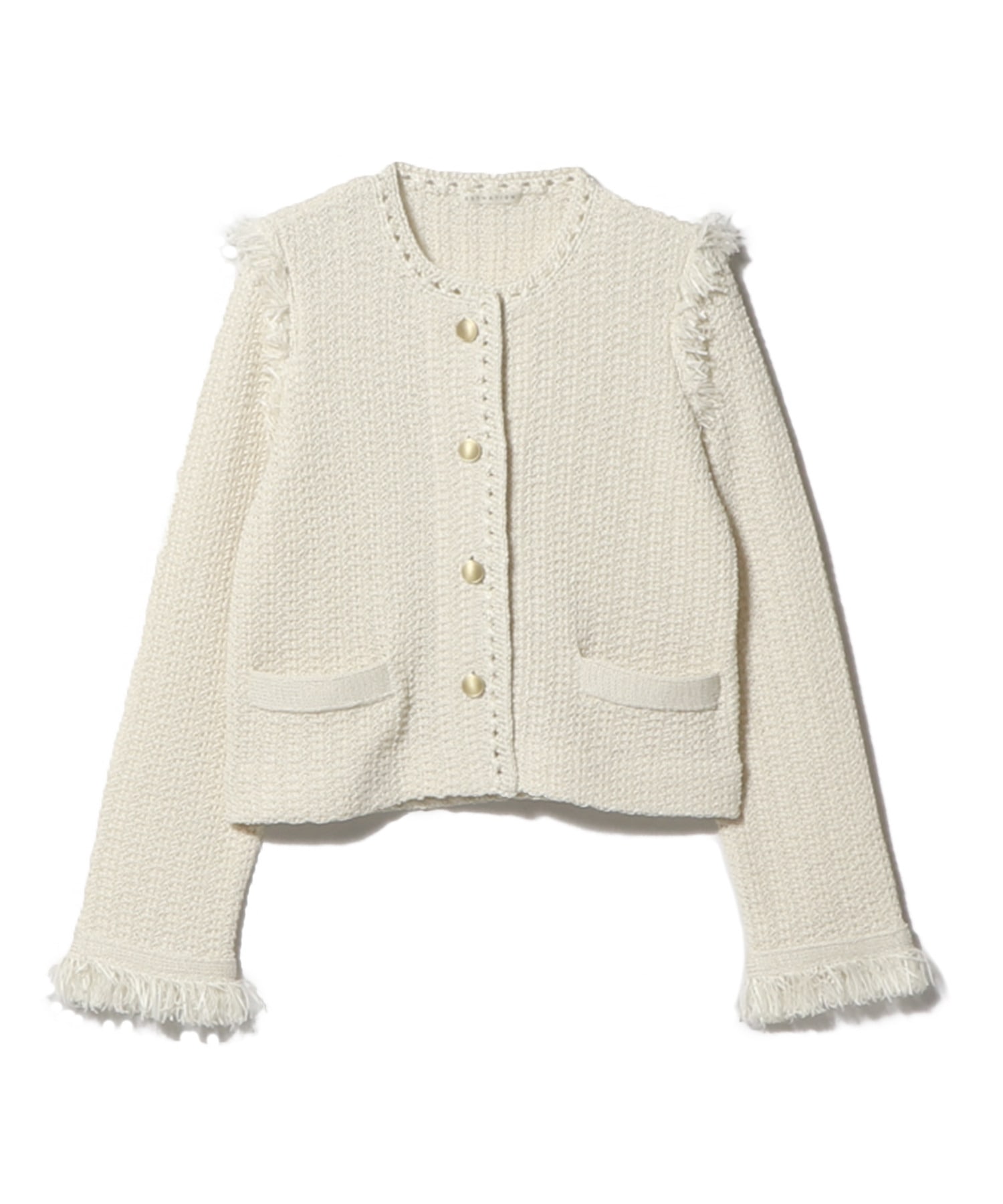 ESTNATION / ラフィアタッチニットジャケット｜ESTNATION ONLINE STORE