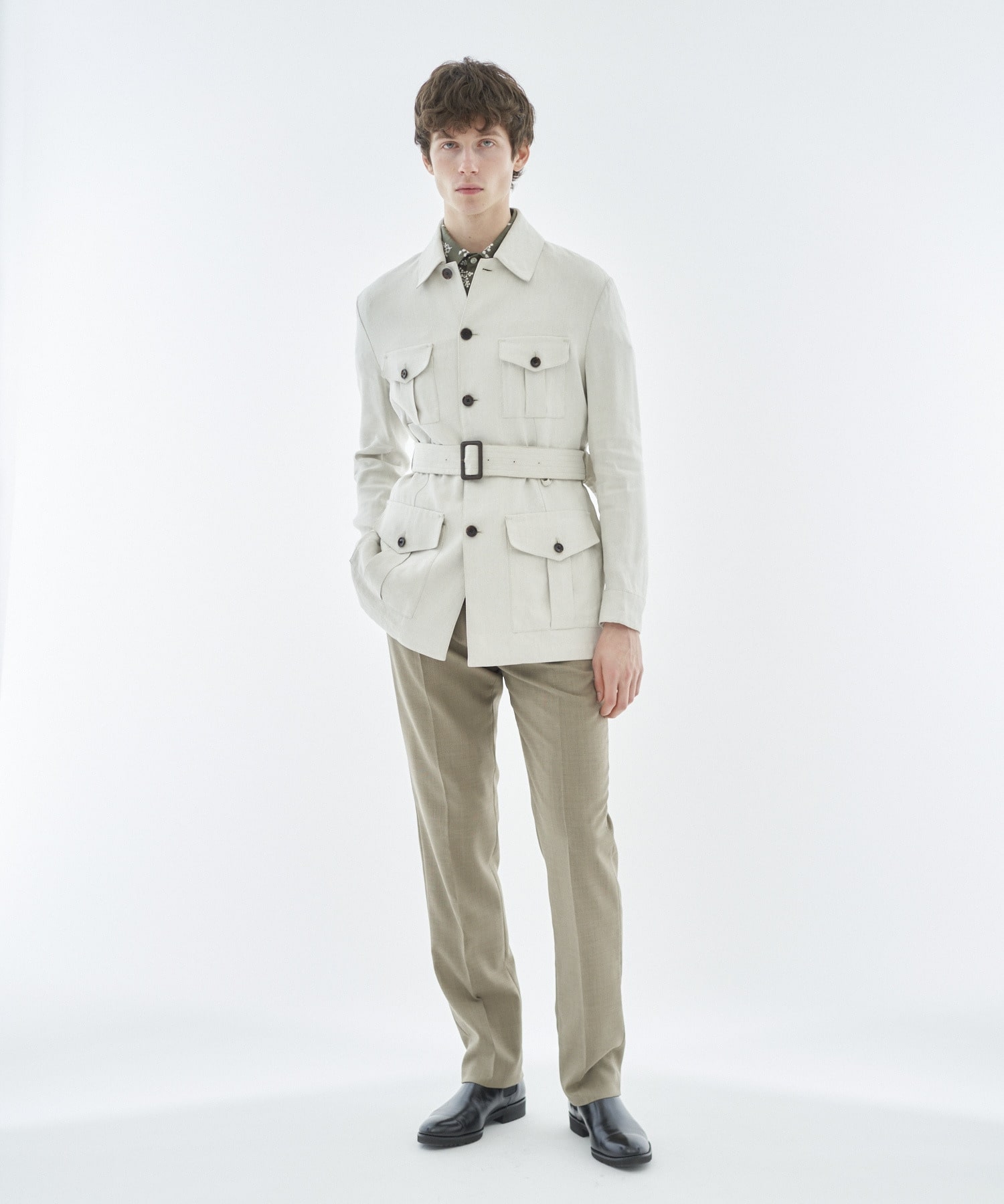 ESTNATION / ストレッチリネンサファリジャケット｜ESTNATION ONLINE