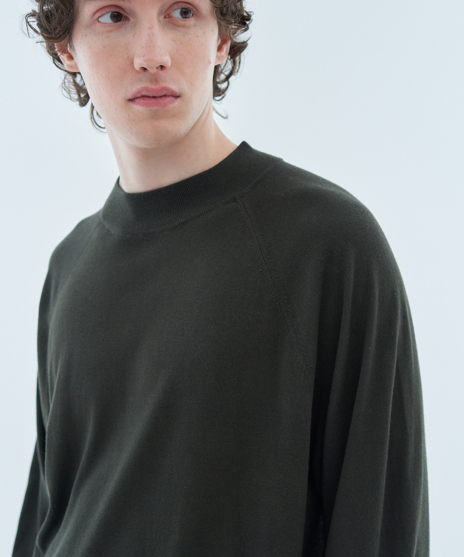 COLUMN / シルクカシミヤ モックネックニット＜THE COLUMN