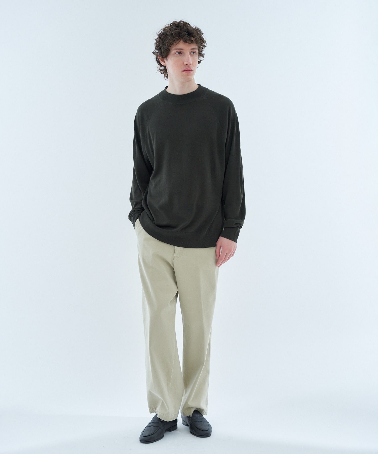 COLUMN / シルクカシミヤ モックネックニット＜THE COLUMN