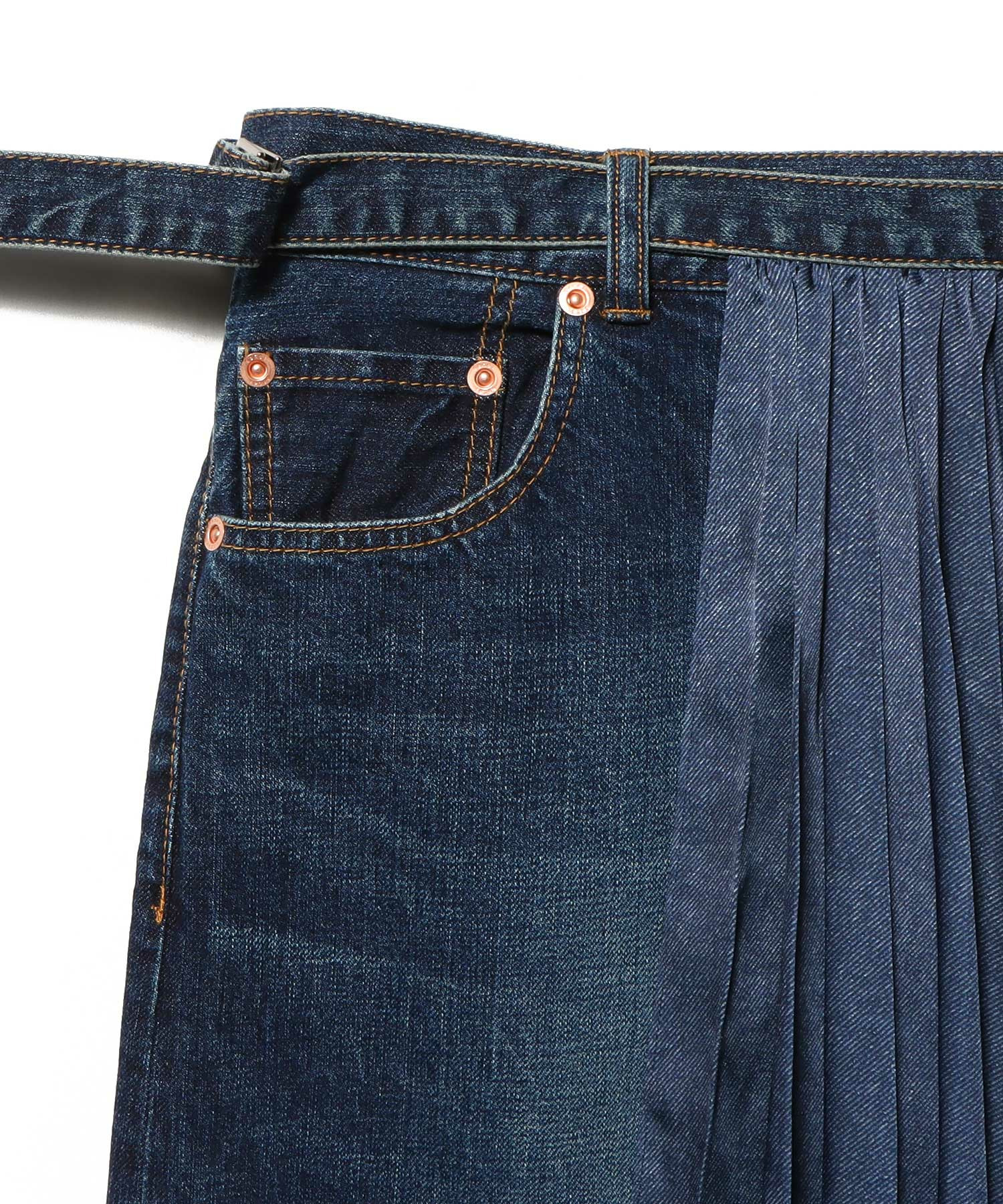 SACAI / プリーツデニムスカート｜ESTNATION ONLINE STORE