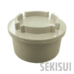 DVカラー継手(シルバー) ネジ式掃除口 NCO 65（品番:JNCO65N）｜積水