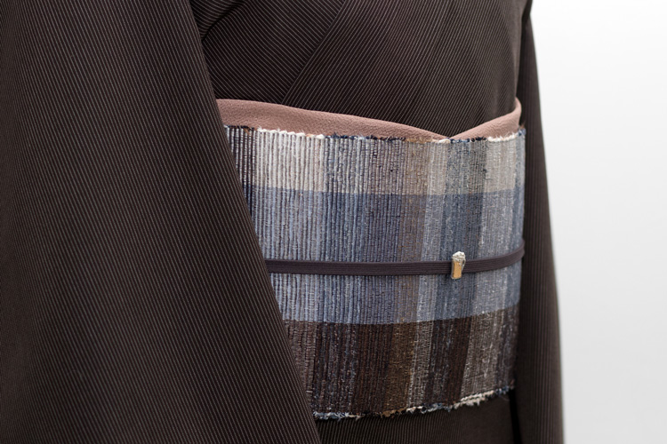 小林純子さんの 「裂織布（さきおりふ）」 半幅帯 の第二弾入荷です