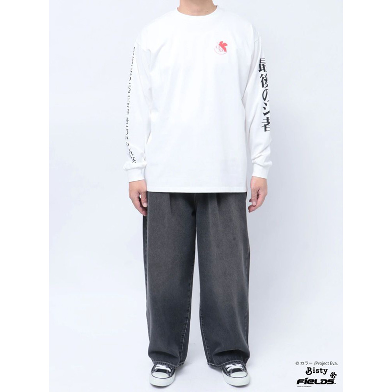 EVANGELIONxCALNAMUR】最後のシ者 ロンTEE/白(フリーサイズ 白
