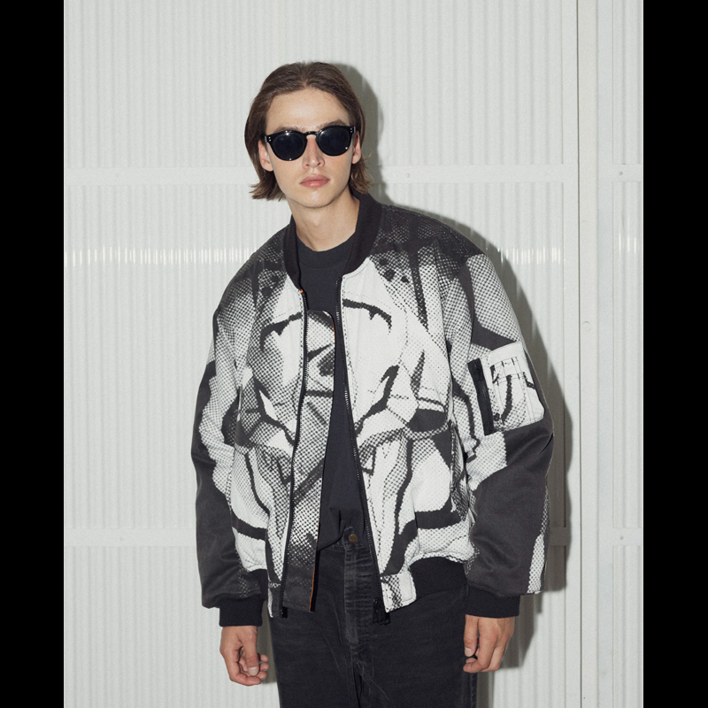 F.M.C.D. x EVANGELION】DOUBLE FACE PADDED BOMBER JACKET VINTAGE