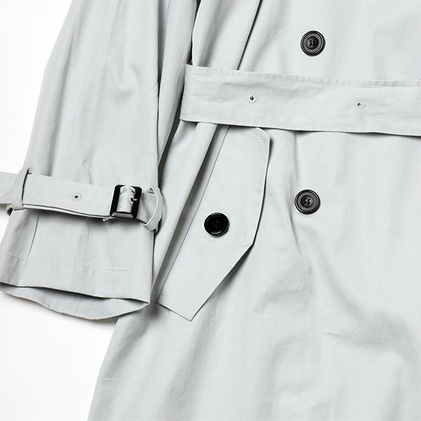 FLOWER by RADIO EVA 039】Check on EVA Trench Coat/LIGHT BLUE