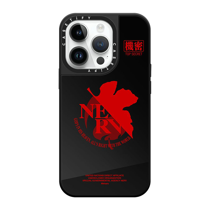 CASETiFYxEVA】NERV Logo MagSafe 対応ミラーケース（黒）/iPhone 13