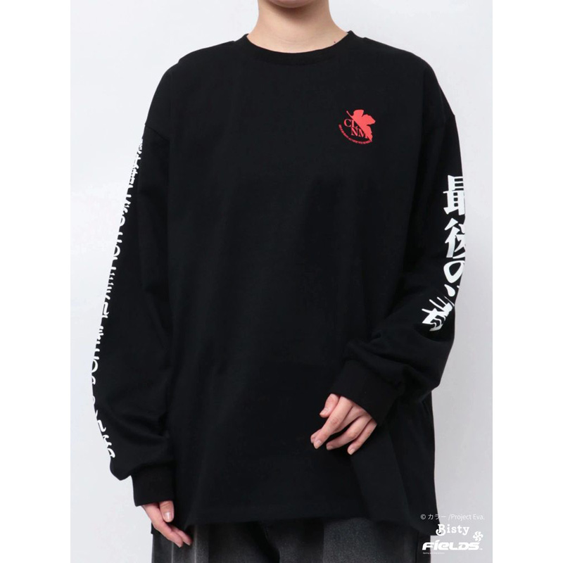 EVANGELIONxCALNAMUR】最後のシ者 ロンTEE/黒(フリーサイズ 黒