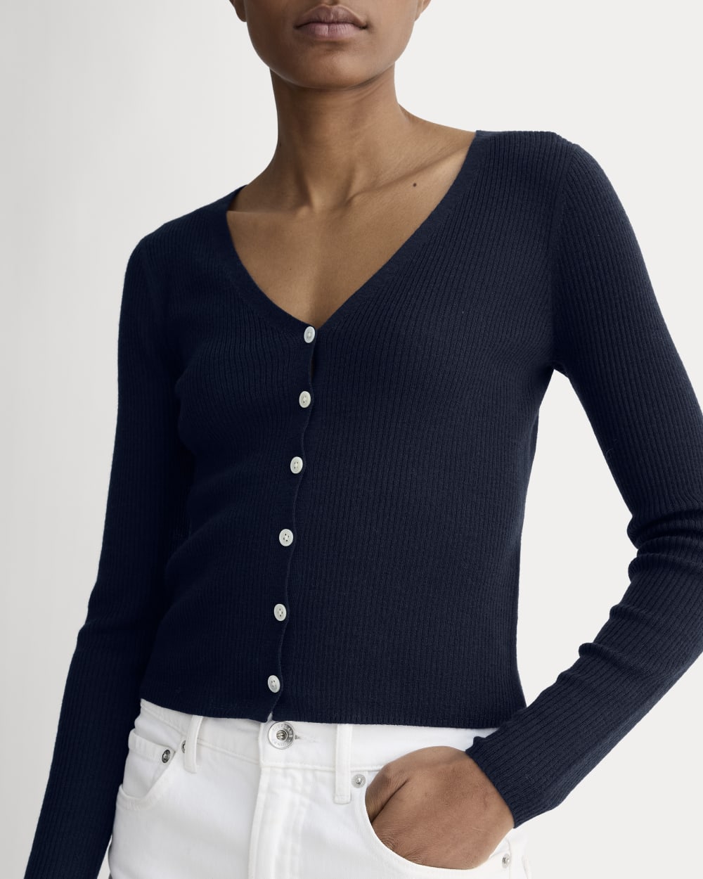 The Cardigan in Ultrasoft Merino | Navy – Everlane