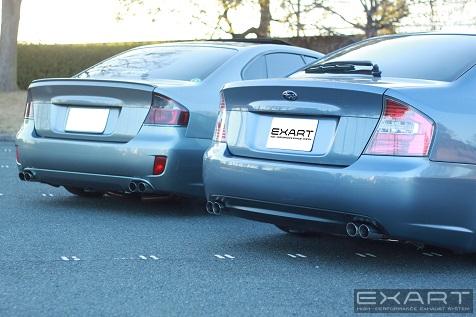 レガシィ ワンオフセンターパイプ製作とIVSCテールエンドワンオフ