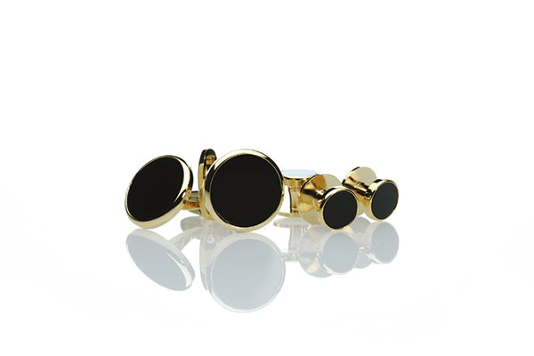 結婚式・披露宴に ～ P-1 純銀製フォーマルカフス&スタッドセット