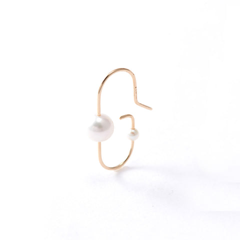 BIRD OF PARADISE ネイキッド スクエア ストーン スタッド ピアス