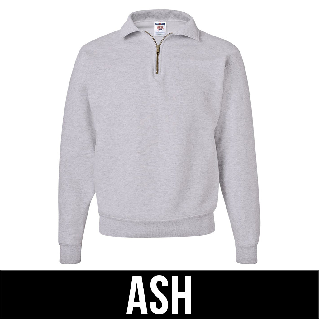 Jerzees Super Sweats 1/4-Zip Pullover with Custom Logo Embroidery