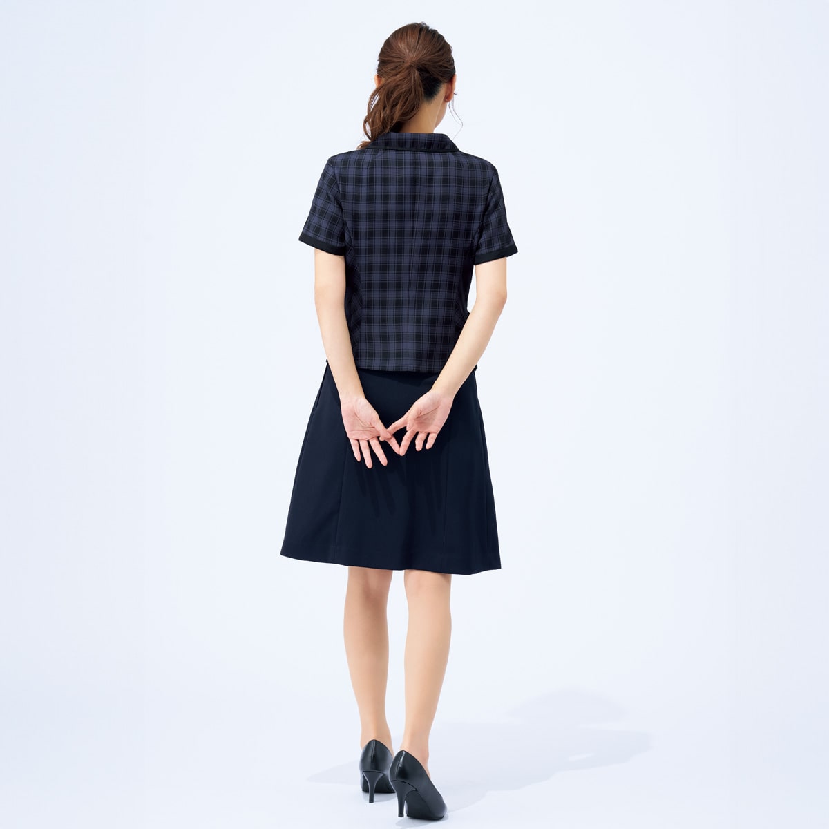 FS45791 バックアップカイロポケット付ソフトプリーツスカート｜医療用