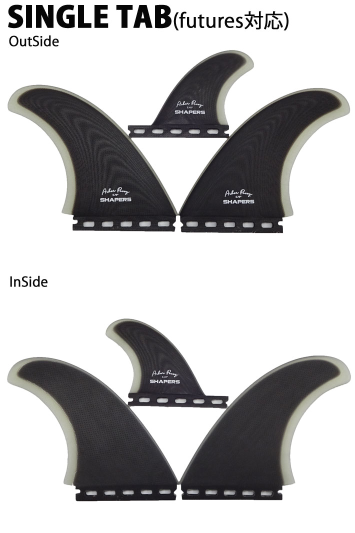 SHAPERS FIN シェイパーズフィン AP 5.79 BLK／CLR [FUTURE] [FCS2
