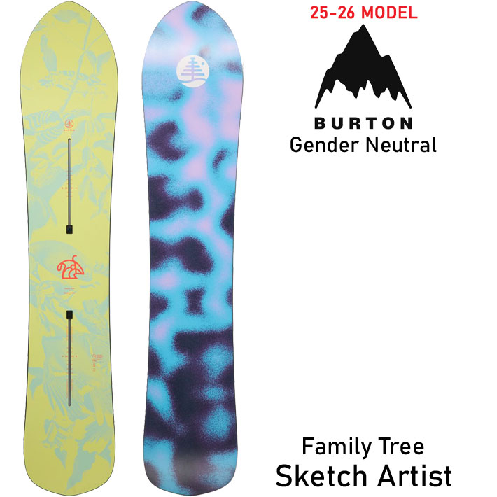 25-26 バートン スノーボード BURTON Family Tree Sketch Artist