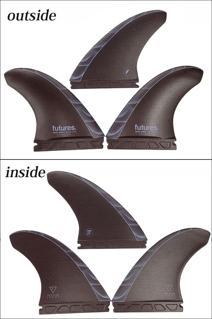 ショートボード用フィン futures. フューチャーフィン VAPOR CORE JJF