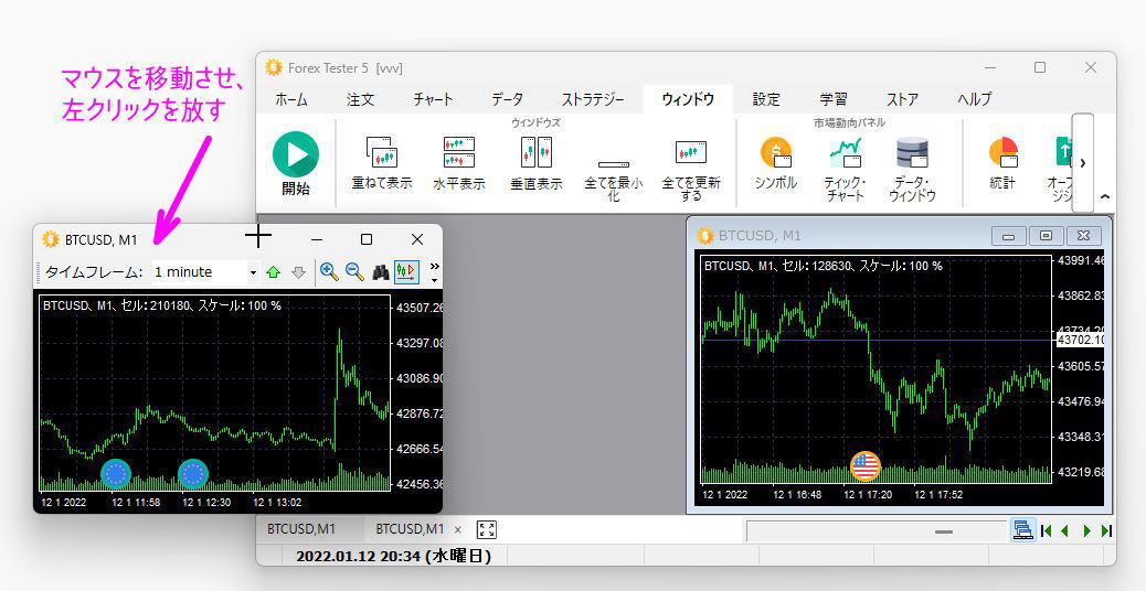 チャートをFT本体と切り離して表示