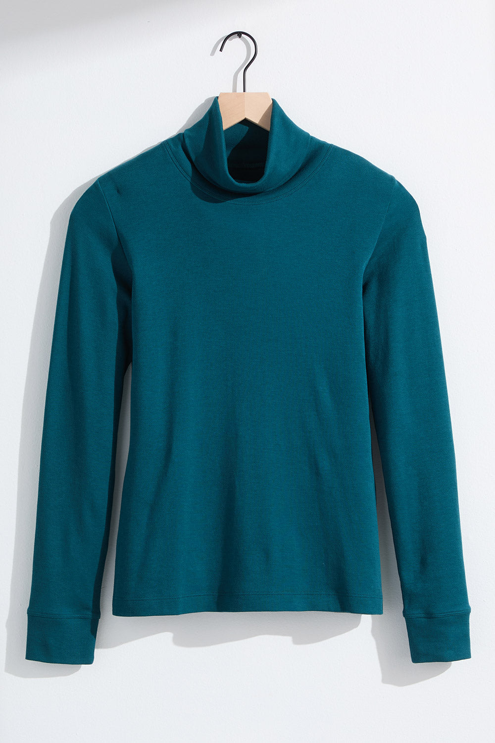 Women's 100% Cotton Long Sleeve Turtleneck | Fair Indigo